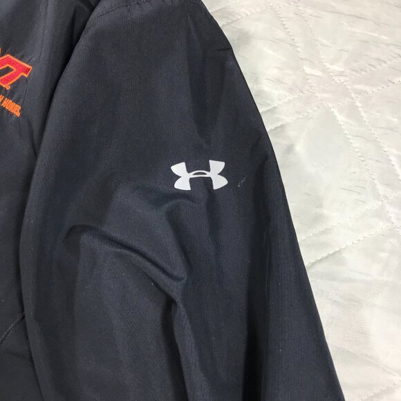 Under Armour all season gear Virginia Tech dark blue jacket Large - Picture 3 of 5